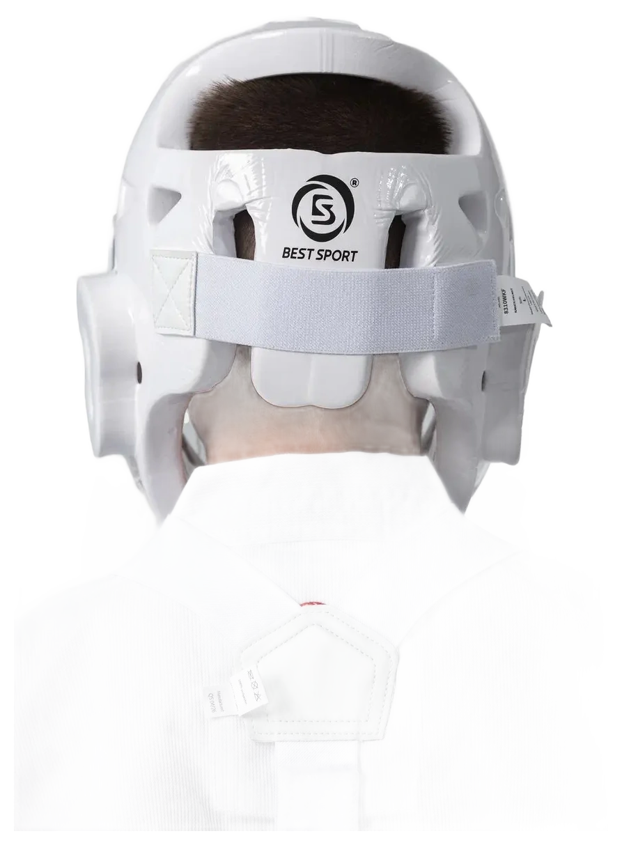 Helmet with plastic mask for karate 4