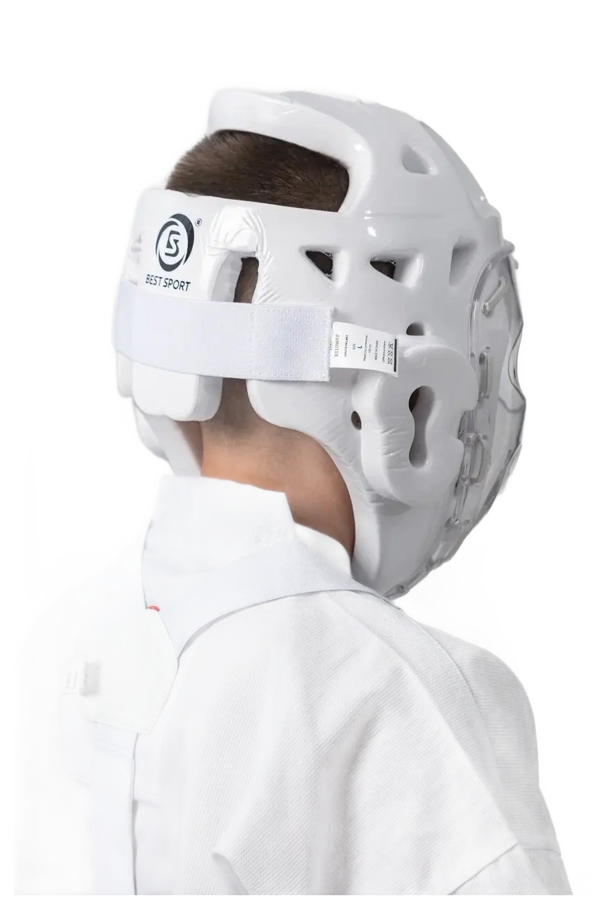 Helmet with plastic mask for karate 5